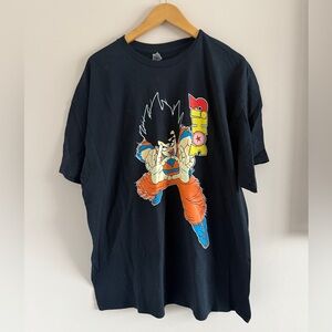3OH!3 Band Black Graphic T-Shirt with Anime Design